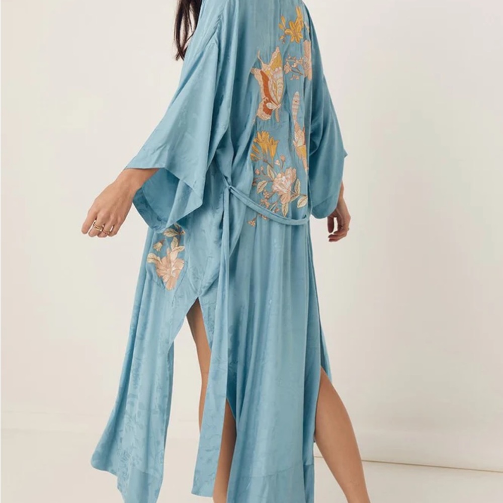 Spell Atrium Embroidered Maxi Robe